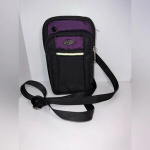 SBS, adjustable, Crossbody, 3 zip compartment, one pouch, belt loop and back 5x8